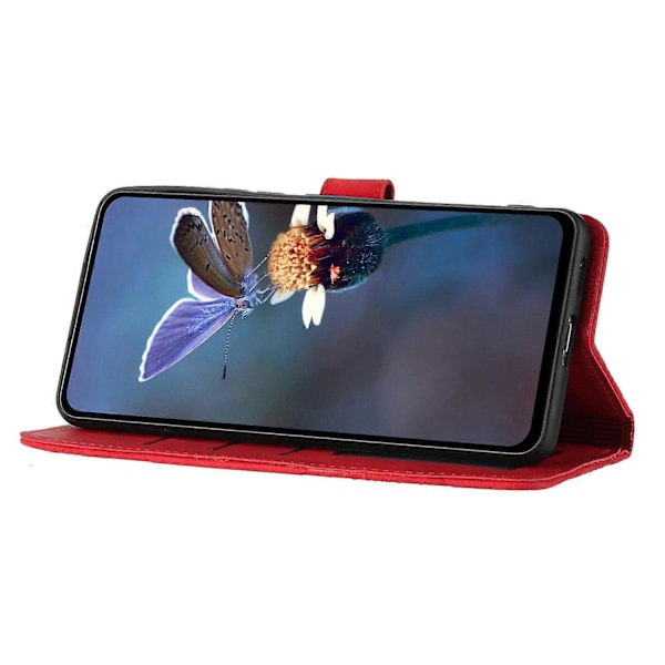 Blomsterpræget PU læder standpung cover til iPhone 11 mobiltelefon etui Multicolor Style D