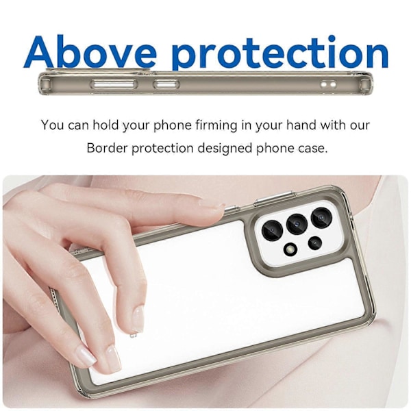 Samsung Galaxy A33 5G TPU-kehys Akryylinen Takakansi Iskunkestävä Suojapuhelinkotelo Multicolor Style C
