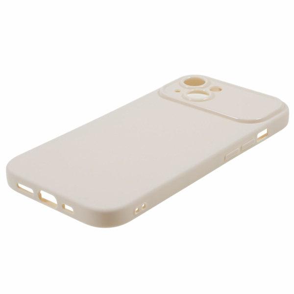 För Iphone 13 Matte Telefon Bakskal Soft Tpu Phone case Cover (exakt bakre linsutskärning) White