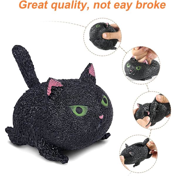 Nye Squishy Cat Angry Cat Antistress Legetøj, Klem, Tryk, Lindre S