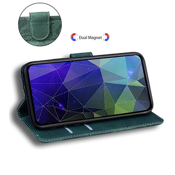 Til Samsung Galaxy A06 Etui Tiger Prægning Læder Wallet Telefon Cover Multicolor Style A
