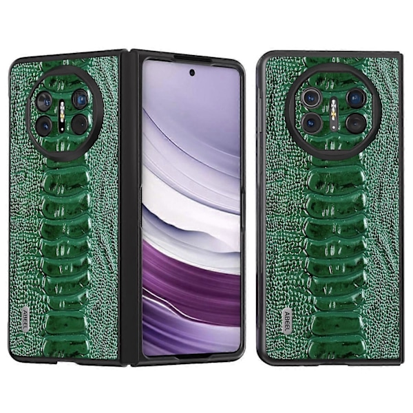Skal för Huawei Mate X5 Krokodiltextur Äkta Läder+TPU+PC Mobilskal Multicolor Style B