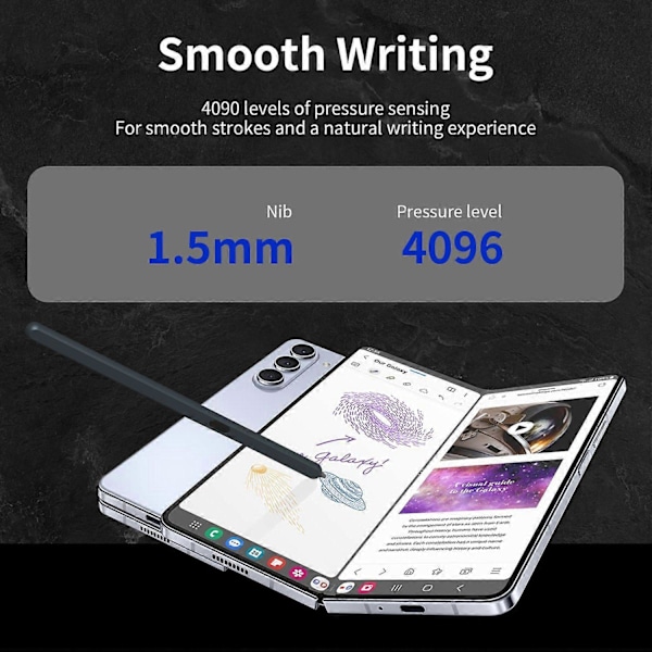 Type C -sylinterikynä Samsung Galaxy Z Fold6 5G/Z Fold5 5G/Z Fold4 5G/Z Fold3 5G -puhelimille, sähkömagneettinen Multicolor Style F