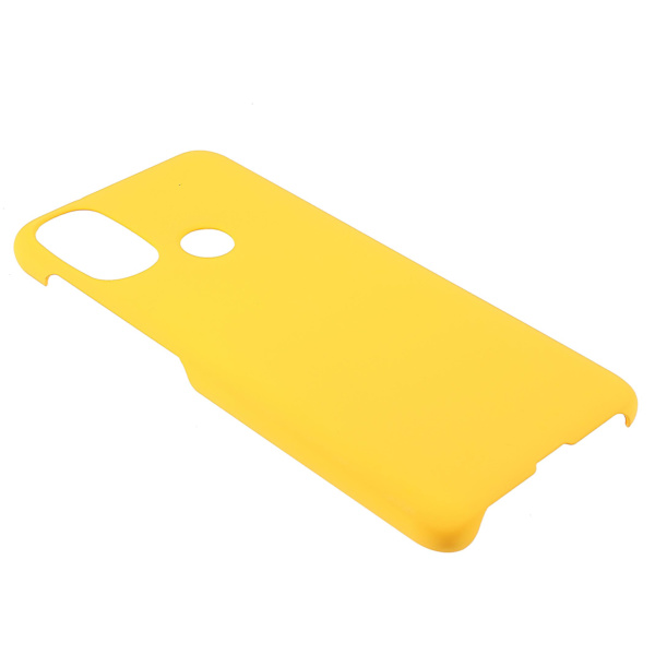 anti-scratch skal Gummerat hårt PC- phone case för Motorola Moto E20/e30/e40 Yellow