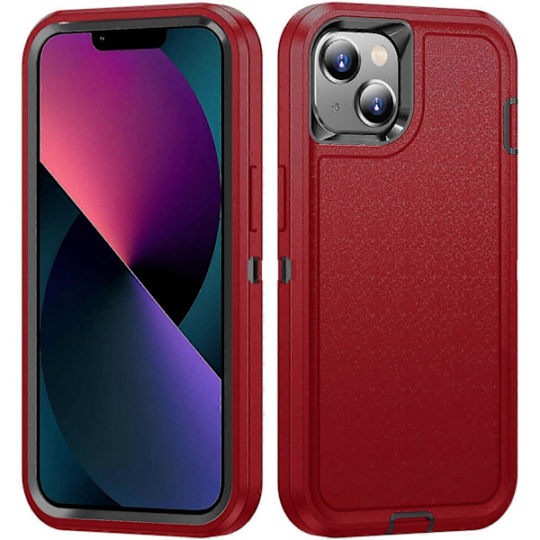 Til iPhone 13/14 Telefon Cover TPU+PC Stødsikker Beskyttelses Cover med Indvendigt EVA Papir Multicolor Style B