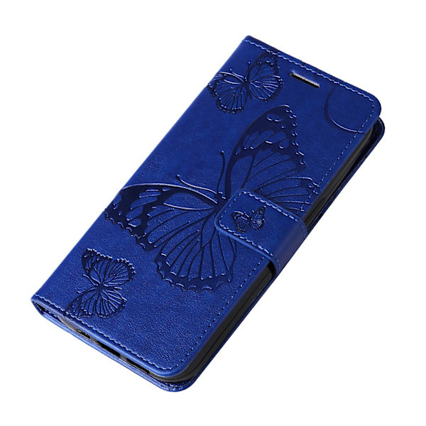 Case för Oppo A78 4g, plånboksställ med tryckt Butterfly- cover Blue