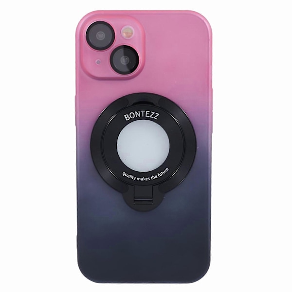 VOERO Hårt PC-skal för iPhone 15 Plus Hud-Touch Stöd Telefonfodral Kompatibelt med MagSafe Multicolor Style F