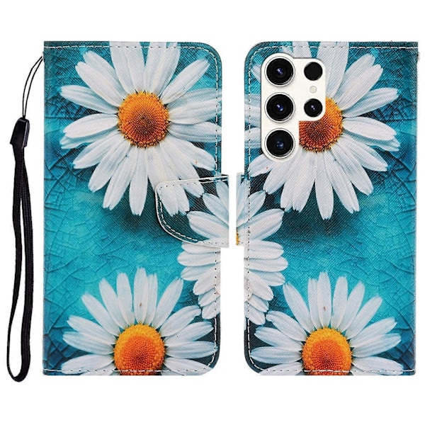 Fodral för Samsung Galaxy S25 Ultra med mönstertryck, skyddande läderfodral Multicolor Style A