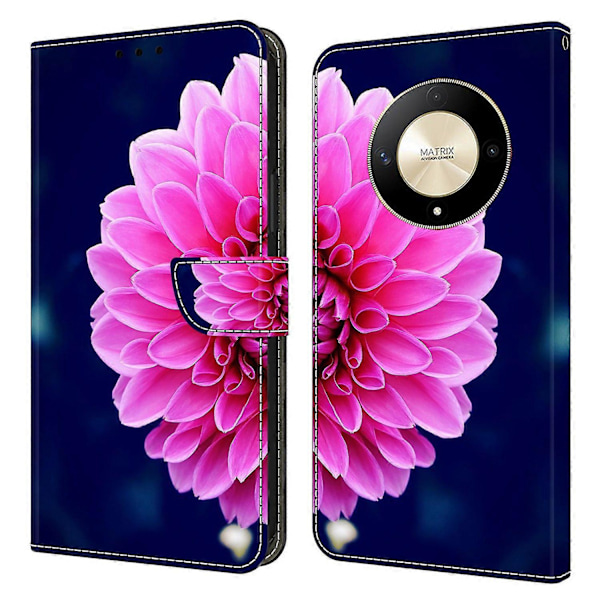 Honor Magic6 Lite 5G/X9b 5G Lompakkokotelo Pudotussuojalla 3D-kuviopainatuksella Multicolor Style C