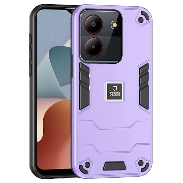 Til ZTE Blade A54 Case PC+TPU Drop-proof Beskyttende Telefon Cover Multicolor Style C