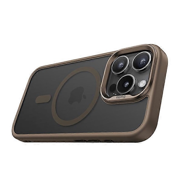 BENKS Magneettinen suojakuori iPhone 16 Pro -puhelimelle, ihonmyötäinen matta PC+TPU-kuori, yhteensopiva MagSafe-harmaa Multicolor Titanium Rose Gold