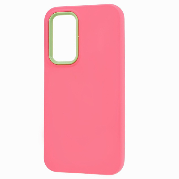 Telefondeksel til Samsung Galaxy A24 4g Avtakbar Ramme PC+tpu Gummibelagt Deksel Rose Pink