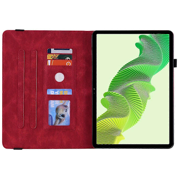 Tablet Cover til Realme Pad 2 PU Læder Cover Sommerfugl Blomst Præget Kortholder Shell Multicolor Style C