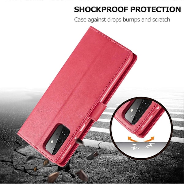 LC.IMEEKE Wallet Stand Læder Cover til Samsung Galaxy A72 5G Magnetisk Lukning Design Mobil