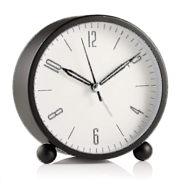 Tyst väckarklocka Black