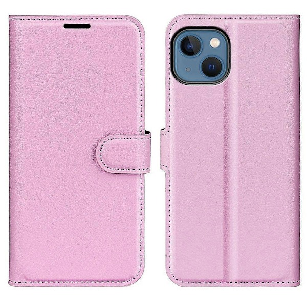 iPhone 14 6.1 tuuman PU-nahkainen lompakkokotelo jalustalla, kattava suojakuori Multicolor Style C
