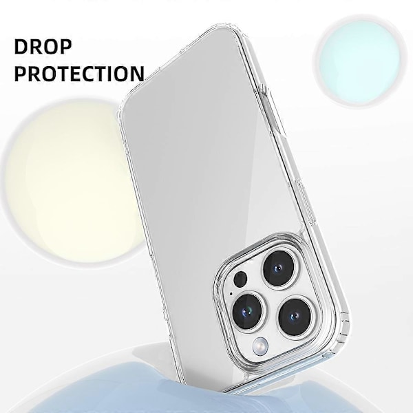 MUTURAL Skal för iPhone 16 Pro Max Rundade Kanter TPU+PC Transparent Mobilskal