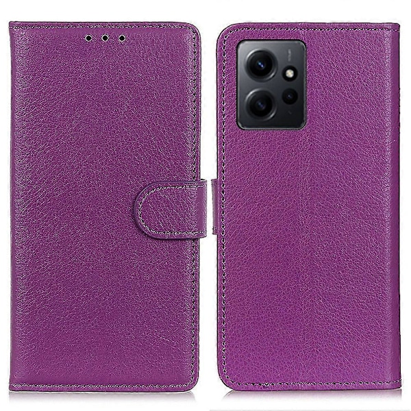Xiaomi Redmi Note 12 4G -puhelimen suojakotelo lompakolla ja jalustalla, nahkainen puhelinkotelo