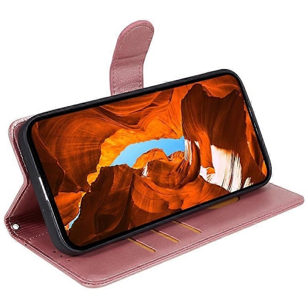 Motorola Edge 40 Neo 5G -puhelimen suojakotelo, iskunkestävä nahkainen puhelinkuori lompakolla ja jalustalla Multicolor Style F