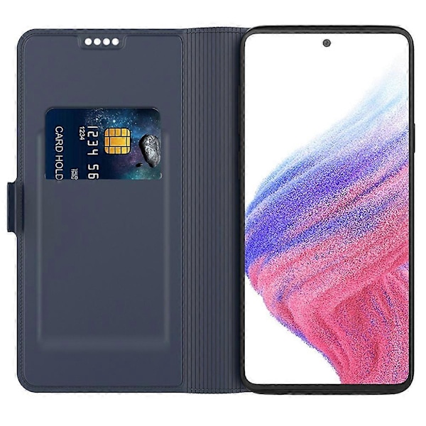 Stötsäkert läderfodral med TPU-innerskal för Samsung Galaxy A06 Multicolor Style C