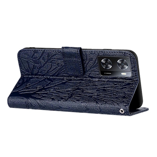 Til Oppo A57 4G Etui Ensfarvet Standpung Slankt Læder Telefoncover Multicolor Style E
