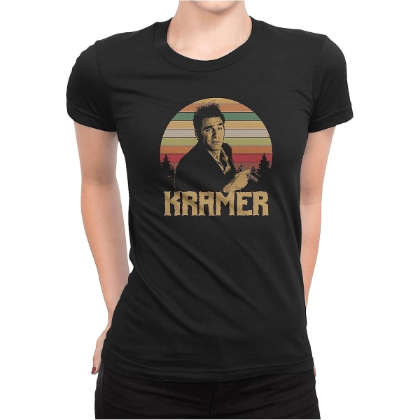 Kramer - Vintage retro T-shirt Womens-Black L