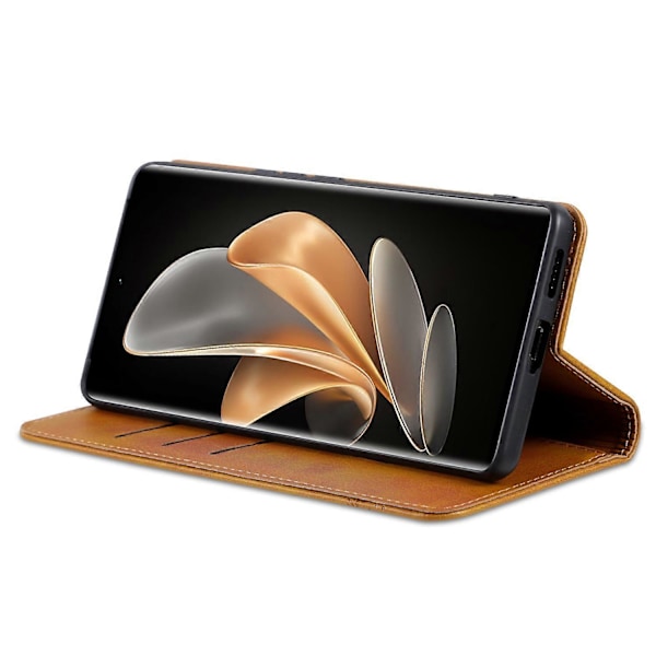 AZNS Fodral för vivo Y78+ 5G/Y78 5G Ställ PU Läder Plånboksfodral Flip Folio Telefonskal Multicolor Style F