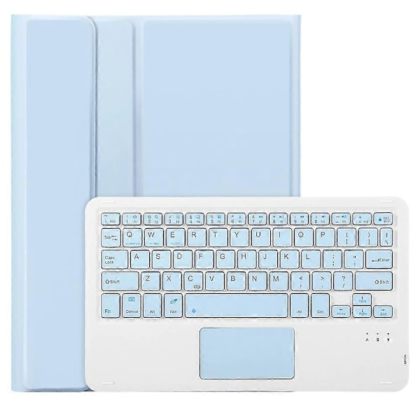 Type C A10B-A iPad 10.9 (2022) -mallille, karkkivärinen kynäpaikkamuotoilu, nahka + TPU-tablettitelinekotelo Multicolor Style E