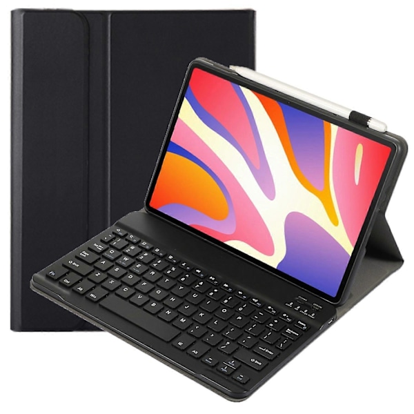 AH17 Suojakotelo Huawei MatePad 11.5 -tabletille irrotettavalla Bluetooth-näppäimistöllä, nahkainen jalustakansi Multicolor Black