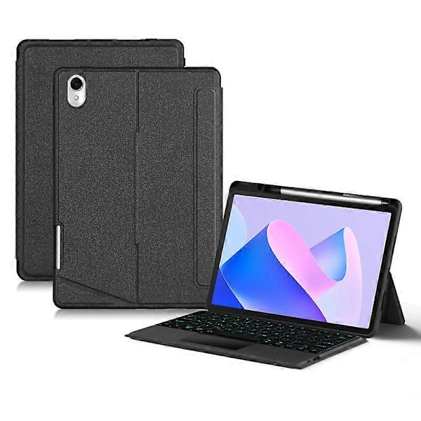 Huawei MatePad 11 (2023) Nahkakotelo + Bluetooth-näppäimistö taustavalolla ja kosketuslevyllä