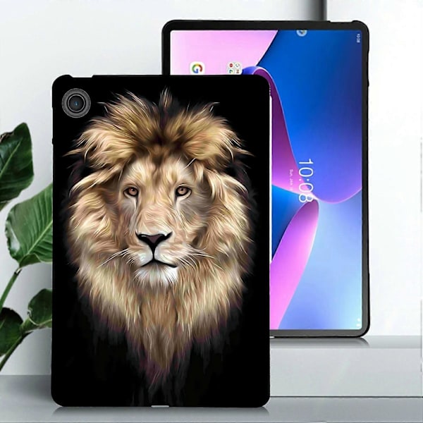 TPU-fodral med mönstertryck för Lenovo Tab TB311FU, Slim Tablet Protective Cover Multicolor Lion