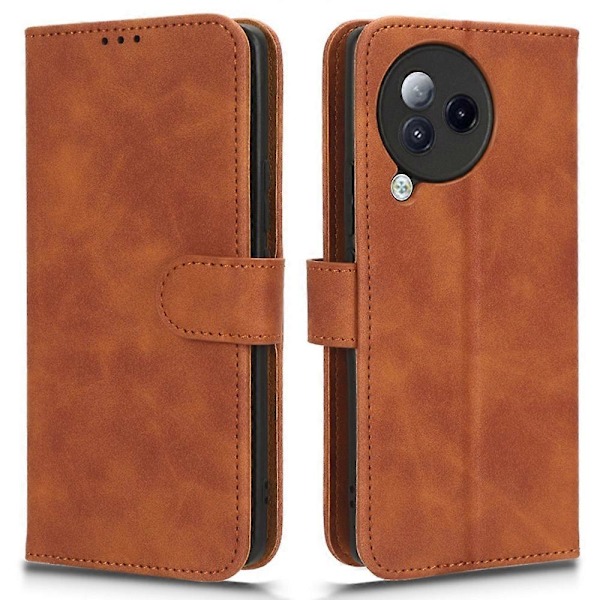 Læderetui med hudberøring til Xiaomi Civi 3 5G, sammenklappeligt stativ, pung, beskyttende telefoncover Multicolor Style D