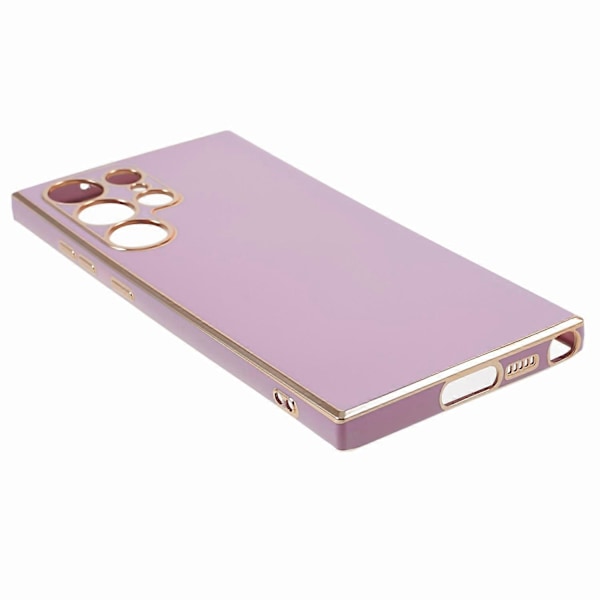 Til Samsung Galaxy S23 Ultra Blankt Telefoncover 6D Elektropletterede Kanter Blødt TPU Cover Multicolor Style A