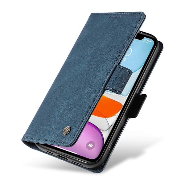 YIKATU YK-005 PU Læder Flip Cover til iPhone 11, Wallet Stand Hud-berørings Telefon Cover Multicolor Style A