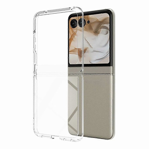 Til Motorola Razr 2024 Etui TPU + Akryl Gennemsigtigt Telefoncover, Integreret Design