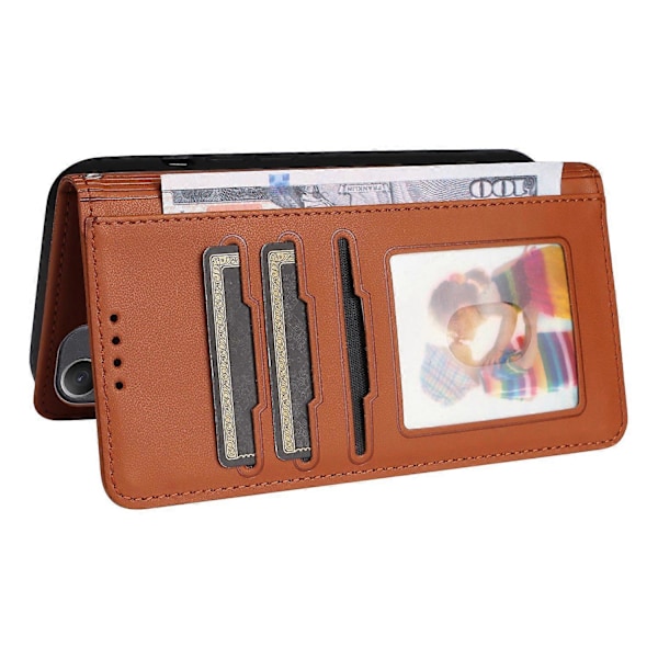 BETOPNICE 005 Samsung Galaxy A34 5G -kotelo, jalustallinen lompakkokotelo, irrotettava puhelimen nahkakansi Multicolor Style E