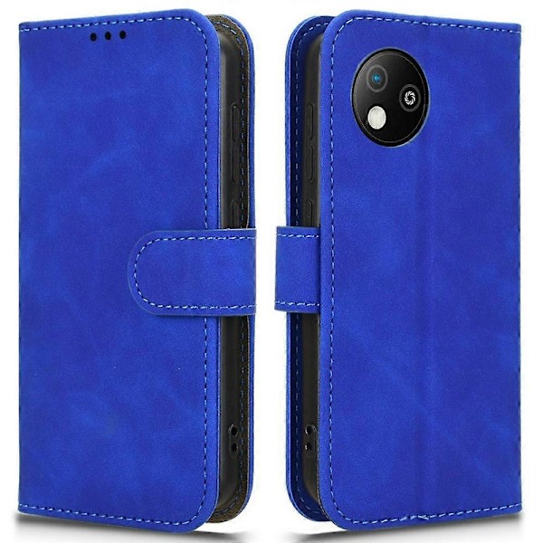Læderetui til ZTE Blade A35 Lite, hudvenligt anti-drop flip-telefoncover med pung Multicolor Style B