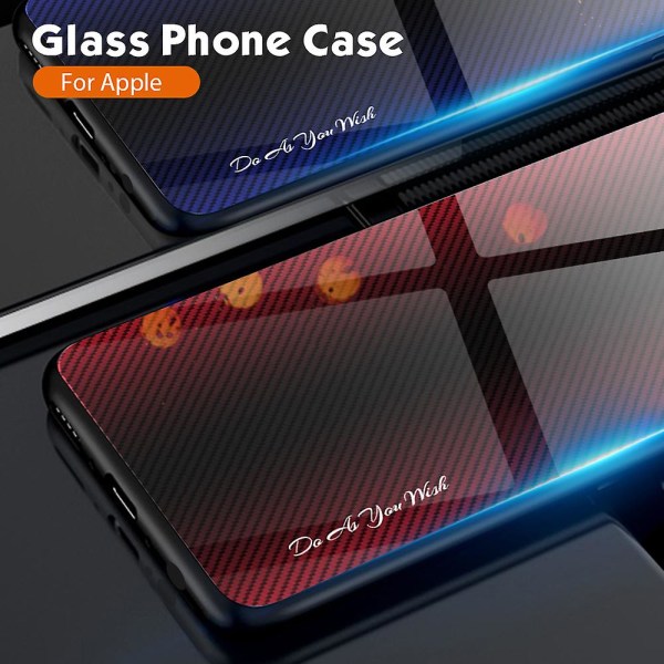 Til Iphone 15 Pro Kulfibertekstur Telefoncover Hærdet Glas+tpu Telefoncover Black