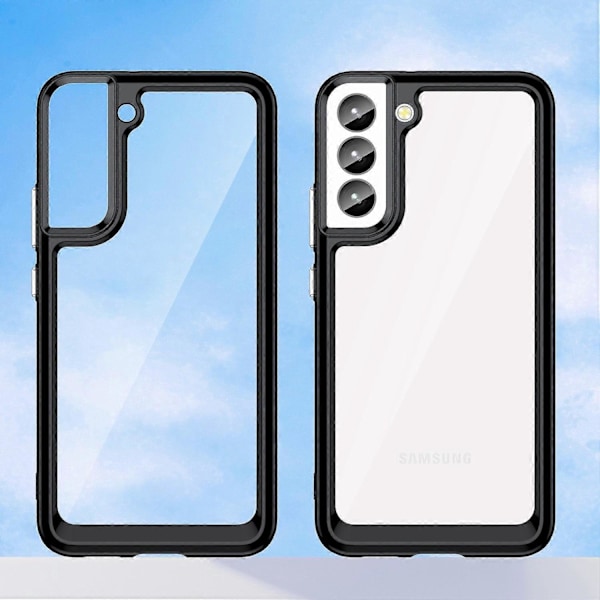 Til Samsung Galaxy S23+ TPU Bumper Akryl Bagside Cover Mobiltelefon Beskyttelsesetui Multicolor Style A