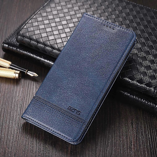 AZNS Stand Wallet Automaattisesti imeytyvä magneettinen nahkakotelo Samsung Galaxy A32 4G:lle Multicolor Style E