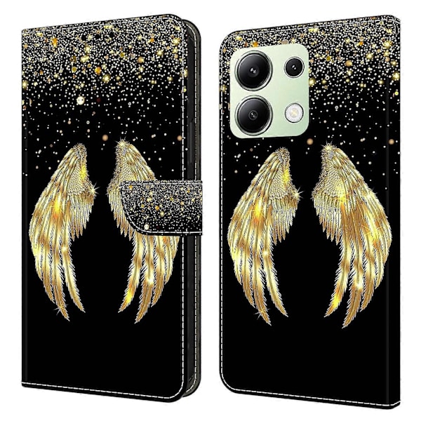 Xiaomi Redmi Note 13 4G Lompakkokotelo Puhelimelle, Pudotussuoja, 3D-kuvioitu Nahkainen Käännettävä Suojakotelo Multicolor Style G