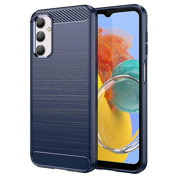 Kolfibertextur Telefonskal för Samsung Galaxy M14 5G, Anti-dropp Borstat TPU-skydd Multicolor Style C
