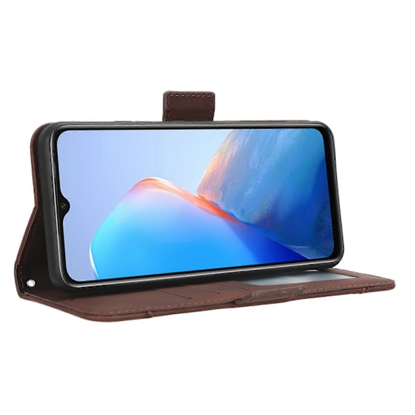 Til Infinix Smart 7 HD 4G X6516 Wallet Stand PU Læder Etui Multiple Kort Slots Telefon Cover Multicolor Style E