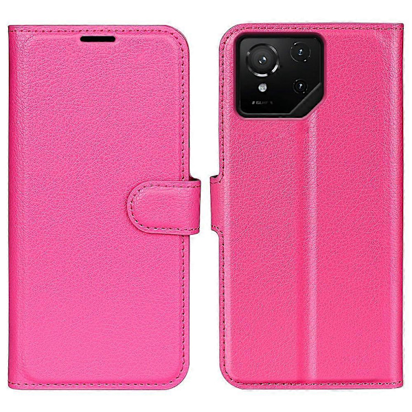 Til Asus ROG Phone 9 Pro 5G Etui Litchi Tekstur Stødsikkert Læder Wallet Telefon Cover Multicolor Rose