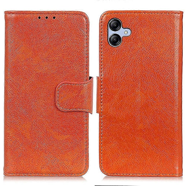 Til Samsung Galaxy A05 4G Etui Nappa Tekstur Spaltet Læder Foldbart Stativ Telefon Cover Multicolor Style A