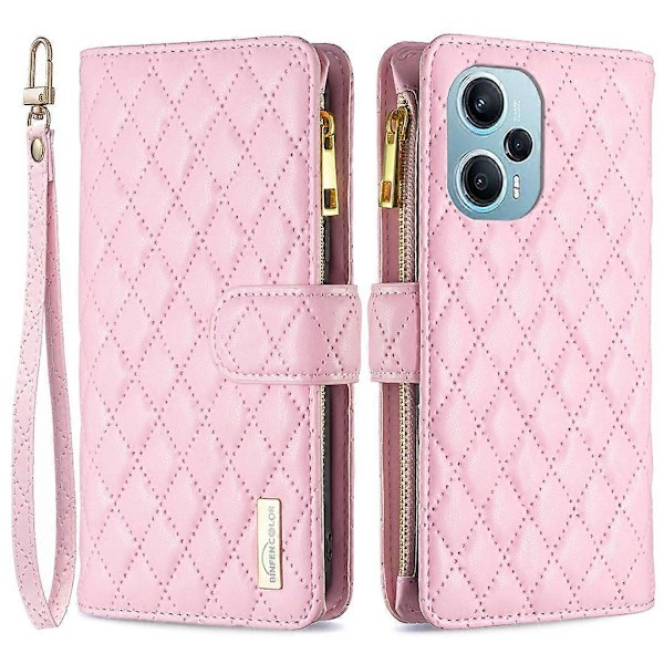 til Xiaomi Poco F5 5G/Redmi Note 12 Turbo Lynlåslomme Stativ Cover PU Læder Wallet Telefon Cover Multicolor Style D