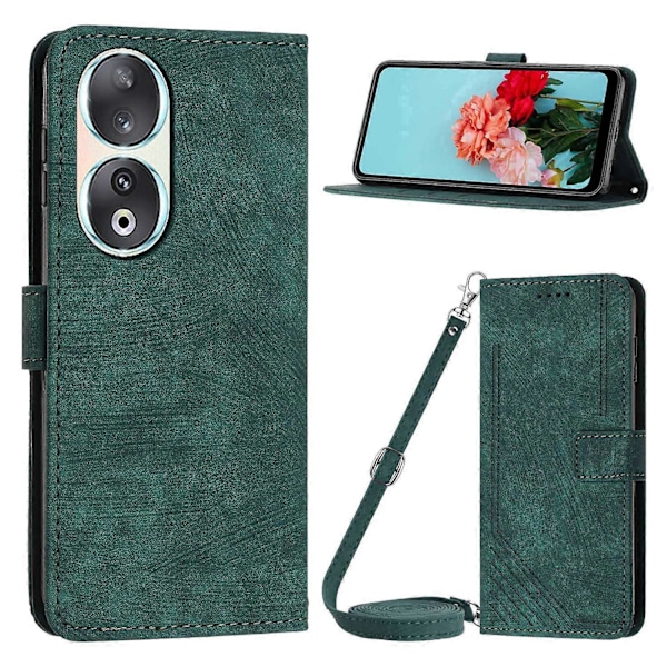 Honor 90 Suojakotelo Lompakko Jalusta Olkalaukku Nahkainen Puhelinkotelo Olkahihnalla Multicolor Style C