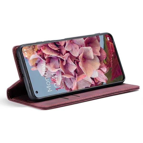 CASEME 013 -sarjan puhelinkotelo OnePlus 11 5G:lle, magneettinen läppä PU-nahkakotelo lompakolla ja jalustalla Multicolor Style B