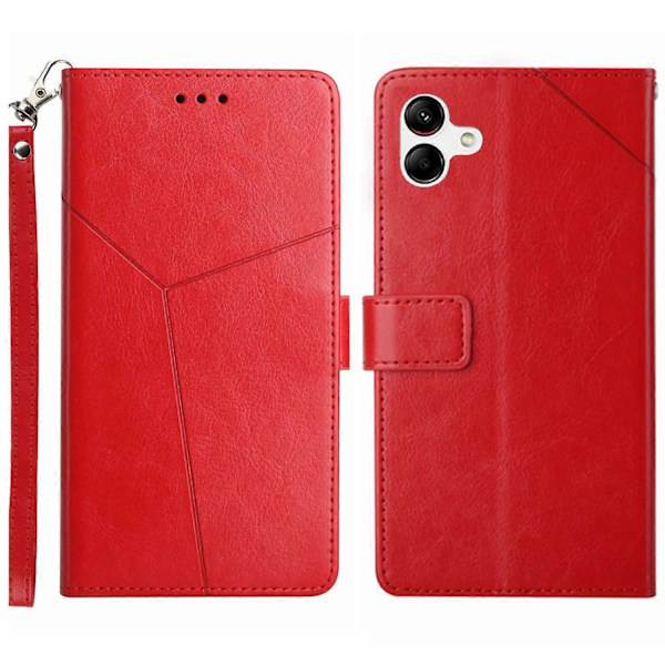 Til Samsung Galaxy A05 4G Etui Y-formet Linje Præget Læder Wallet Telefon Cover Multicolor Style E