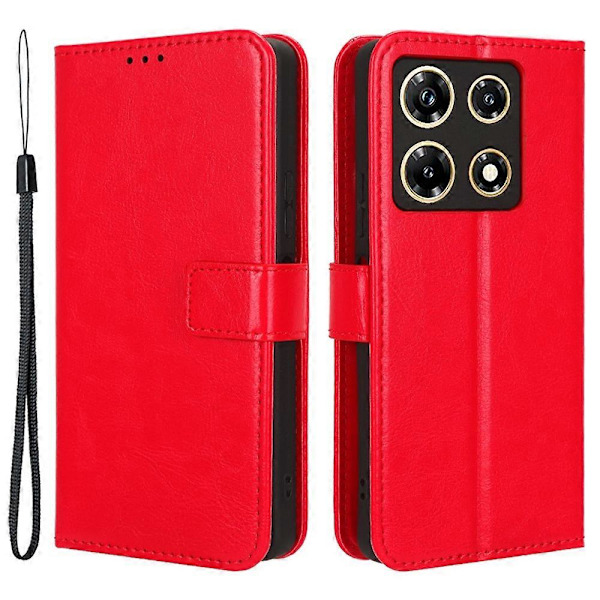 Infinix Note 30 Pro 4G X678B nahkakotelo, pudotussuoja, puhelinkotelo lompakkotelineellä Multicolor Style D